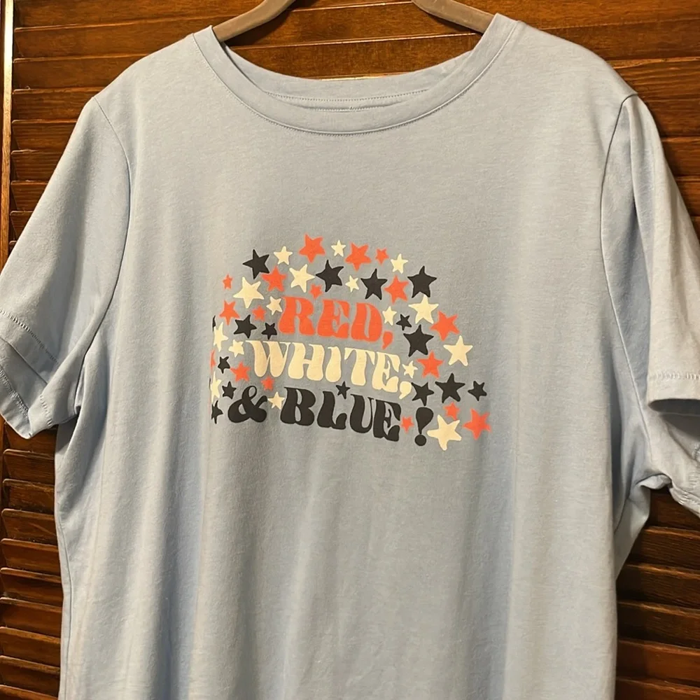 Red, White & Blue Fourth of July Tee Shirt by Sonoma - Picture 5 of 7